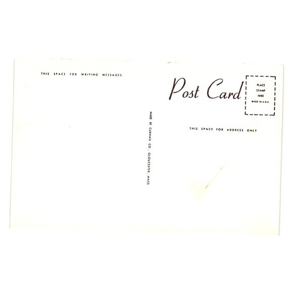 Vintage Fireplace Paper House Postcard Curhan Co Gloucester Massachusetts USA - Picture 2 of 2